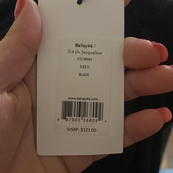 Bailey 44 Women's 3/4 SLV Jacqueline off shoulder Top - Picture 13 of 14